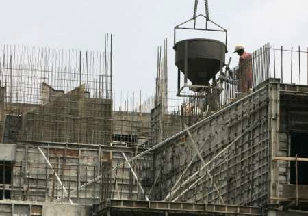 Concrete placement works on a Polo Engineering building project